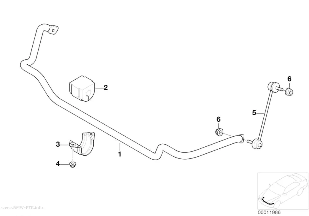 Šema: Stabilizator, prednji