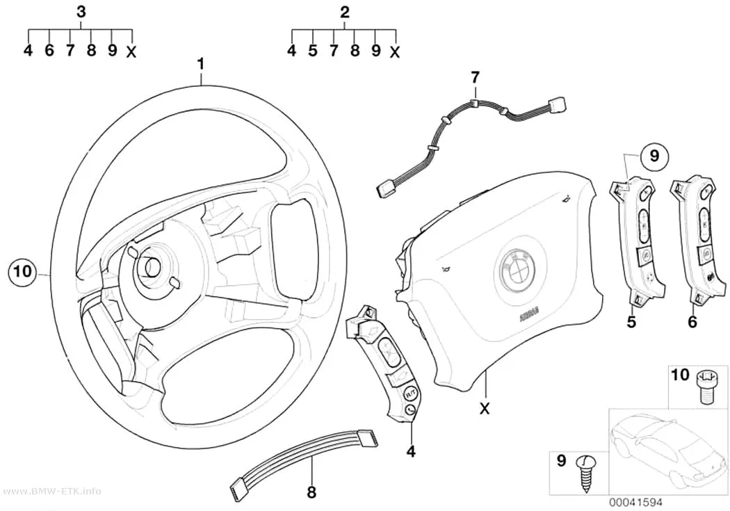 Šema: Volan, Smart airbag, multifunkcionalni