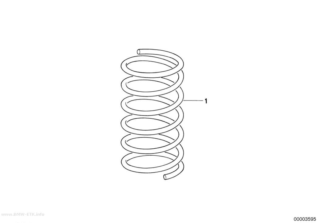 Šema: Prednja spiralna opruga