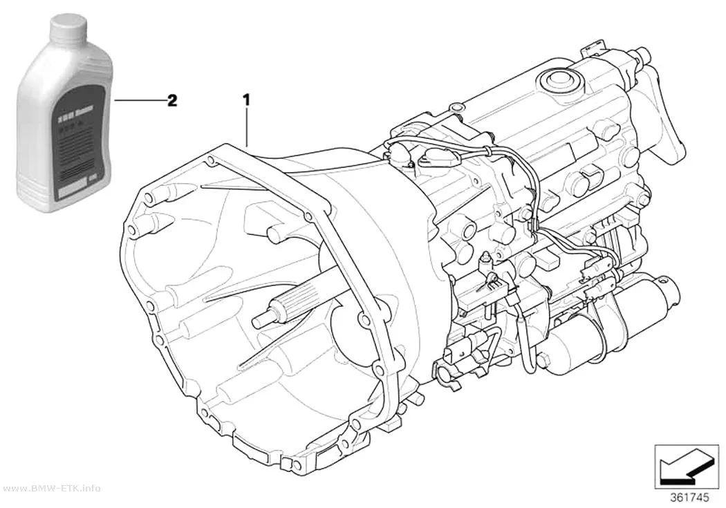 Šema: Manuelni menjač GS6S53BZ (SMG)