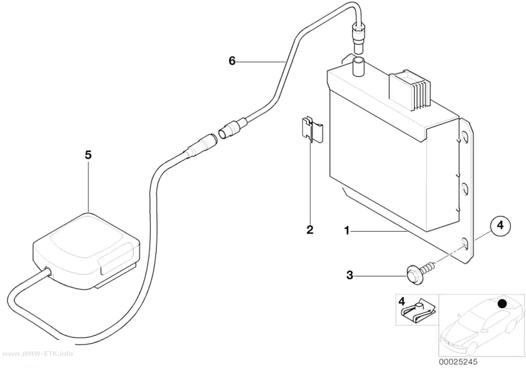 Šema: GPS prijemni modul / GPS antena