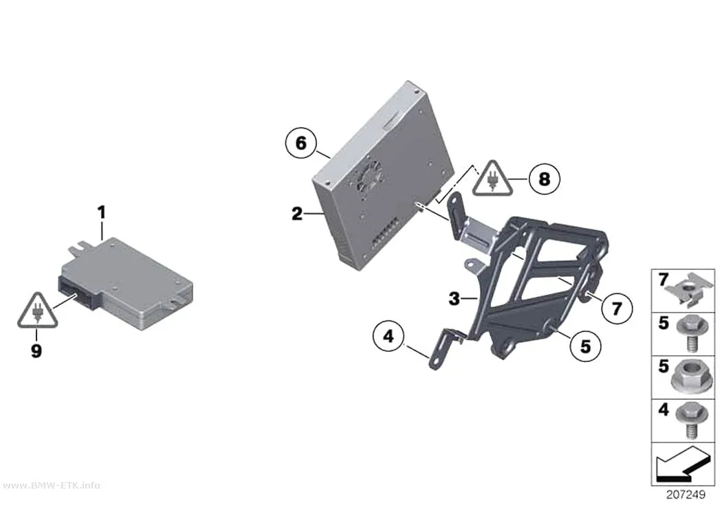 Šema: TV modul / video preklopnik