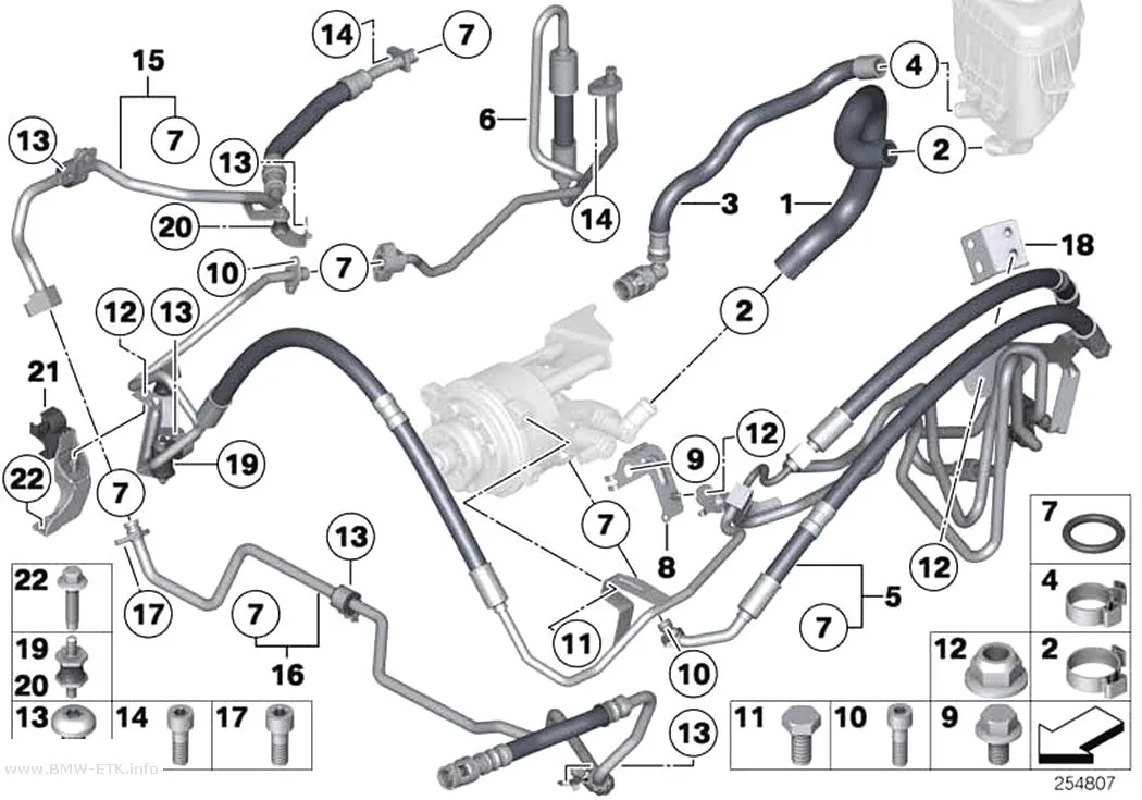 Šema: Servo upravljač / cev za ulje / Dynamic Drive