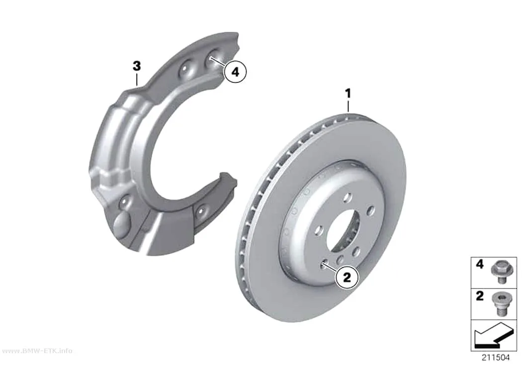 Šema: Prednja kočnica / kočioni disk
