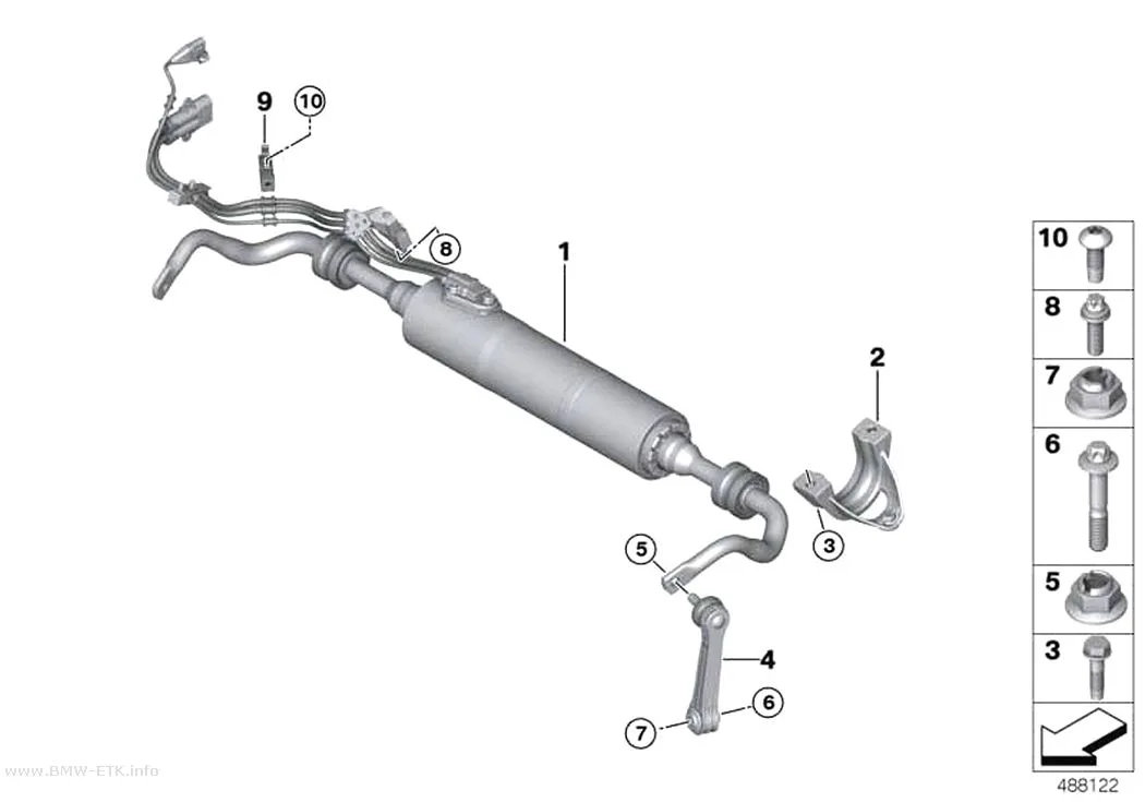 Šema: Zadnja stabilizatorska šipka / Dynamic Drive