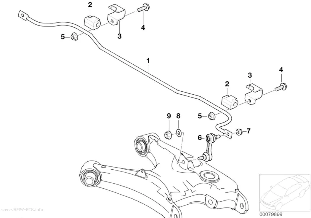 Šema: Stabilizator, zadnji
