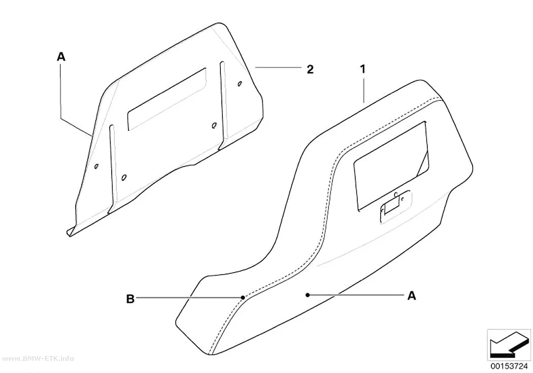 Šema: Individual zadnja obloga, Rear Seat Infotainment