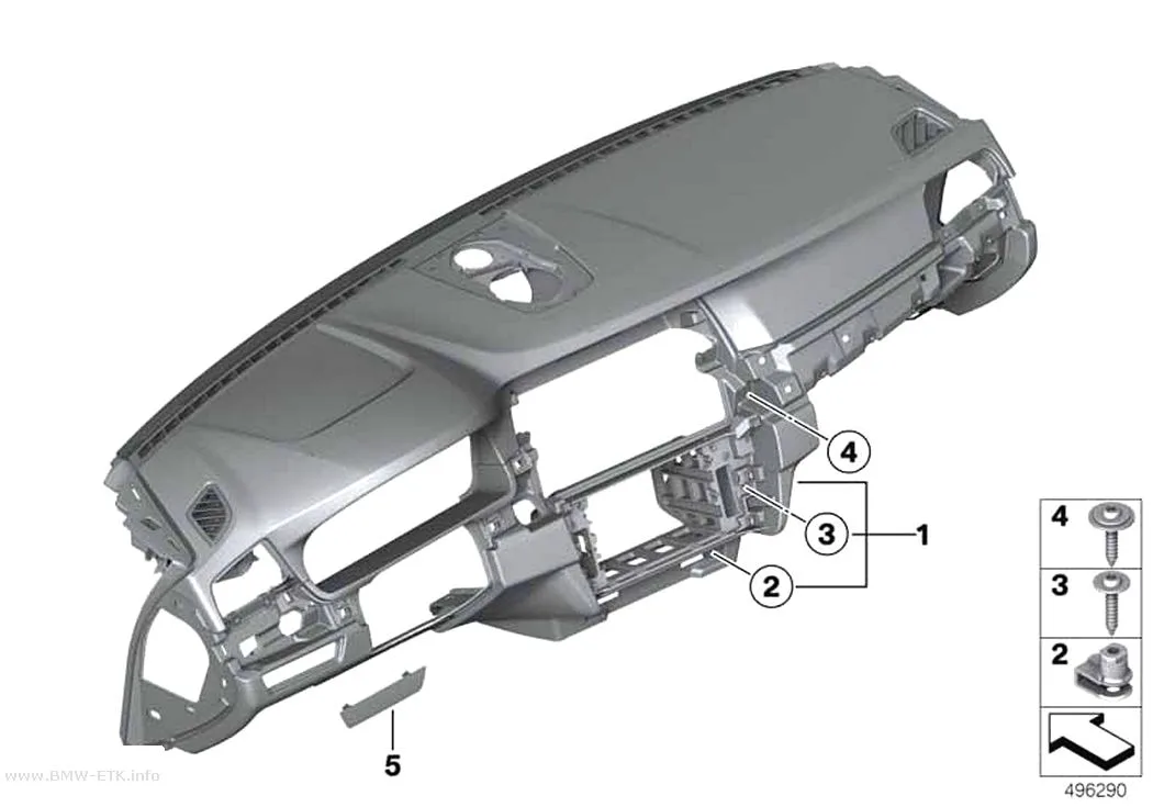 Šema: Obloga instrument table