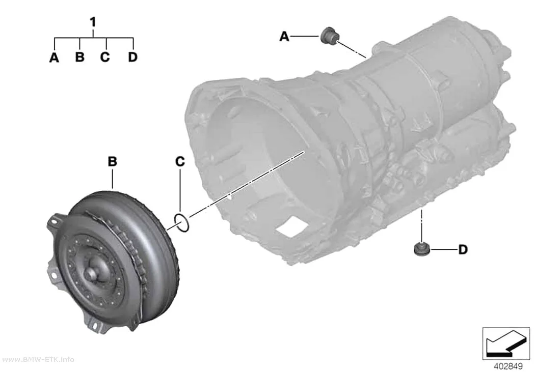 Šema: Pretvarač obrtnog momenta GA8HP45Z, Power Kit