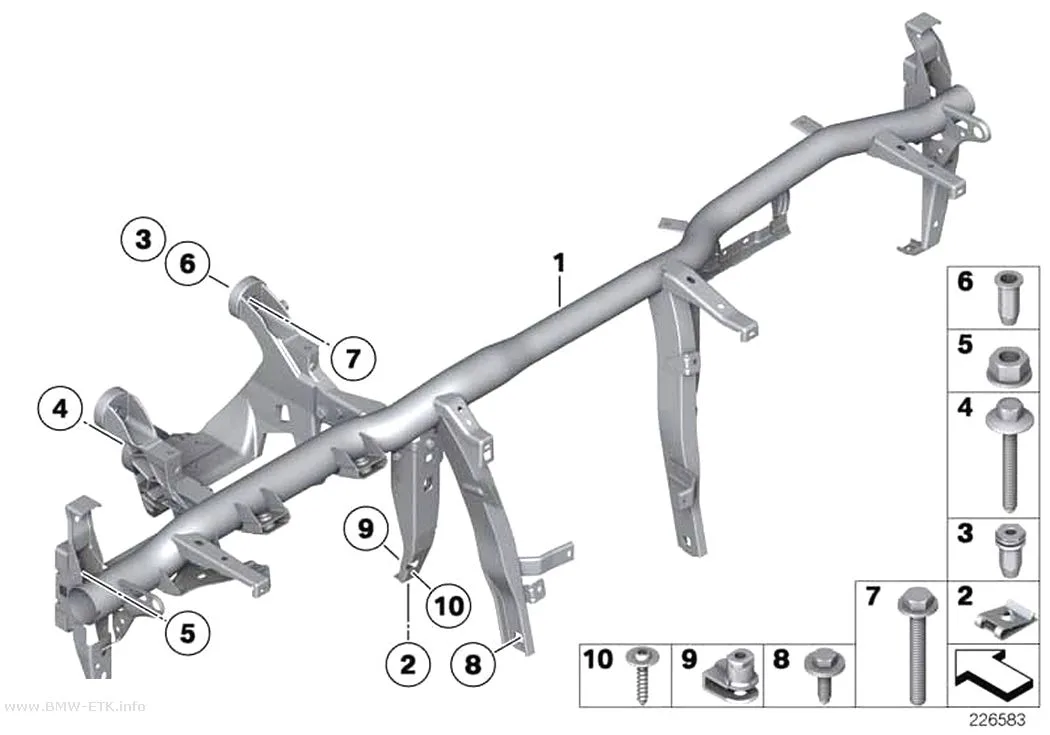 Šema: Nosač instrument table