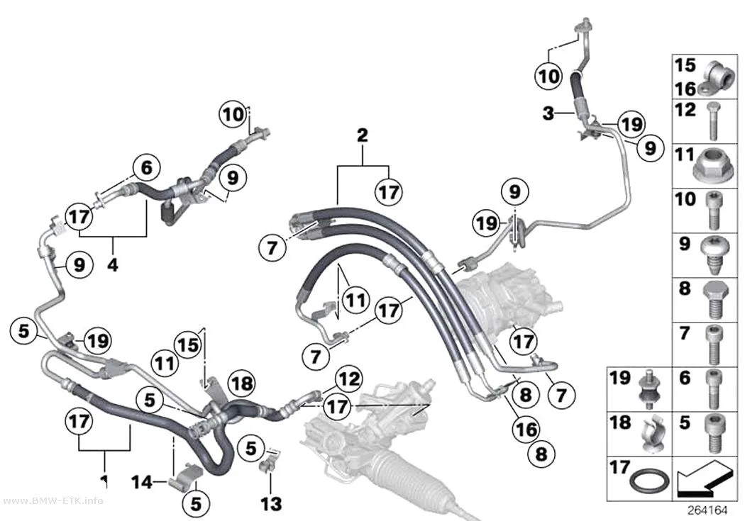 Šema: Servo upravljač / cev za ulje / Dynamic Drive