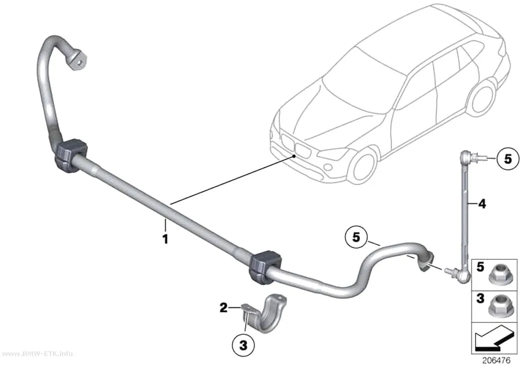 Šema: Stabilizator, prednji