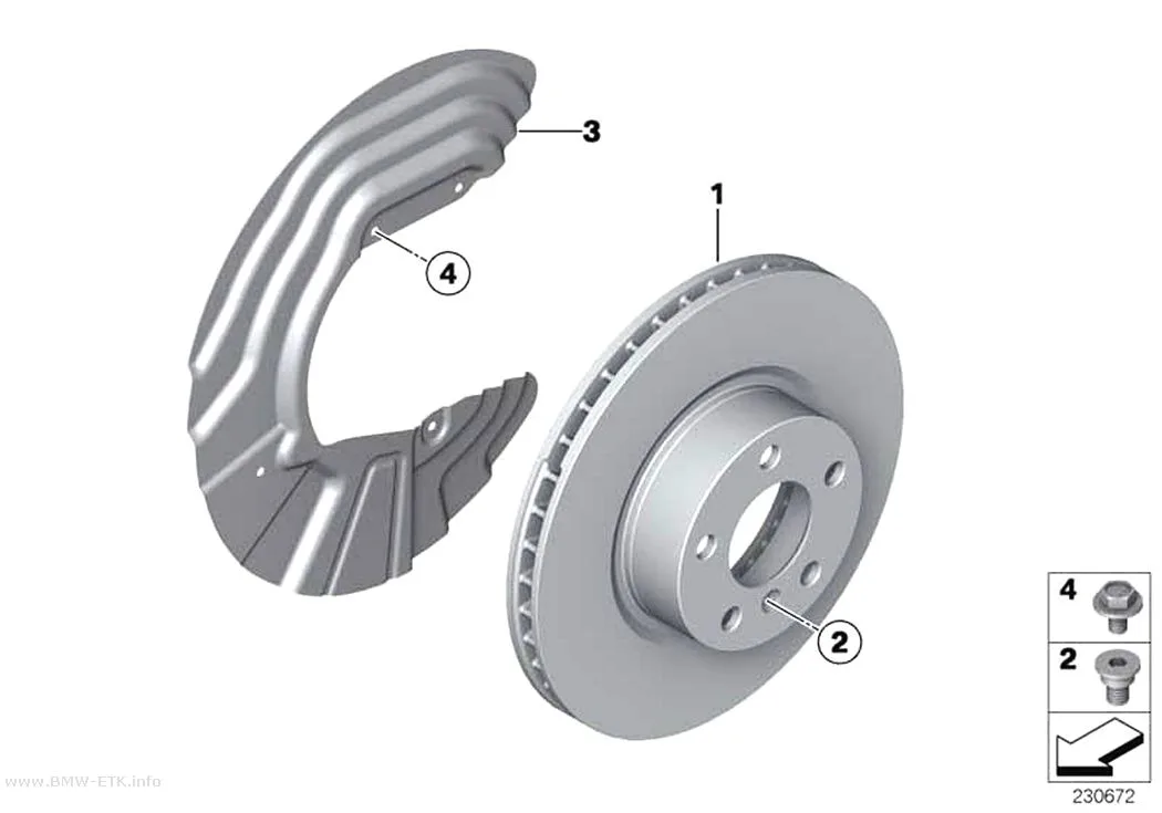 Šema: Prednja kočnica / kočioni disk