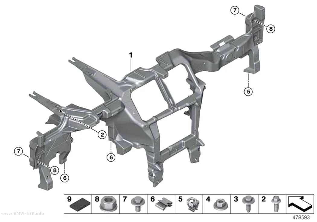 Šema: Nosač instrument table