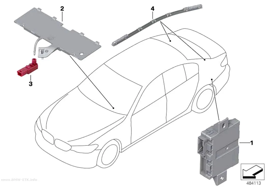 Šema: LED modul / optički provodnik / upravljačka jedinica