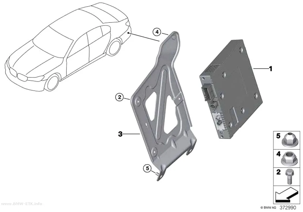 Šema: TV modul / držač