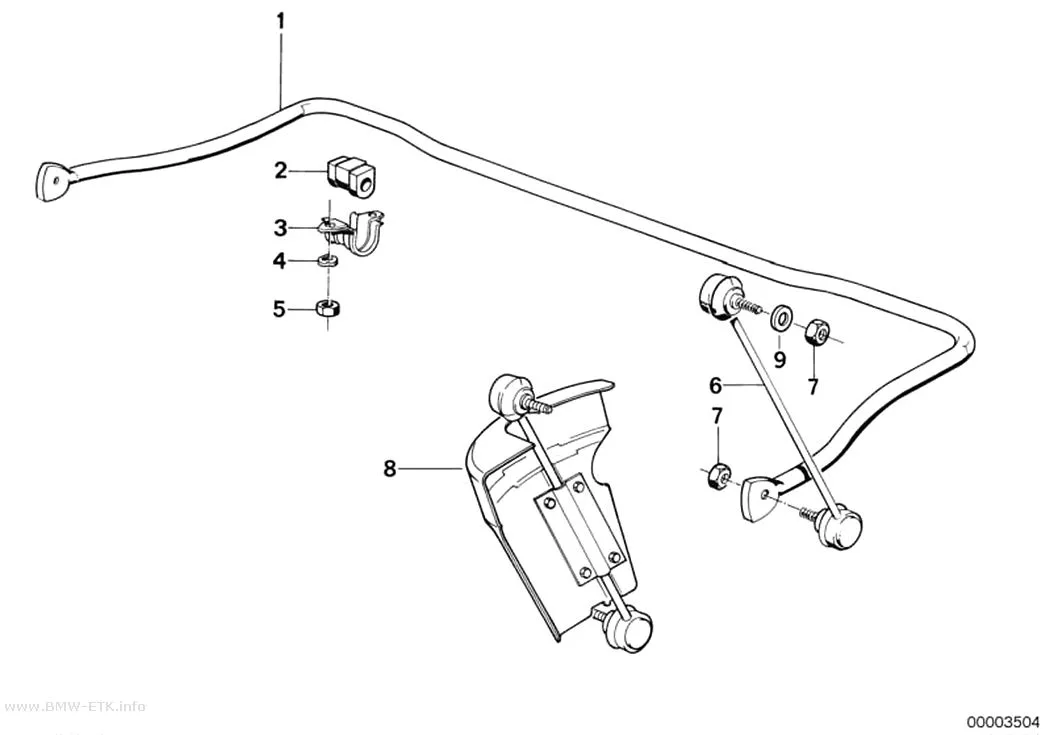 Šema: Stabilizator, prednji