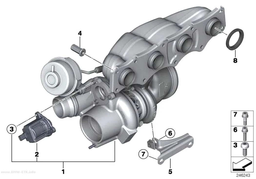 Šema: Izduvni turbopunjač
