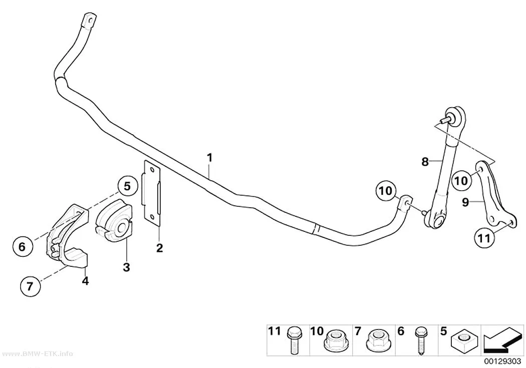 Šema: Stabilizator, prednji