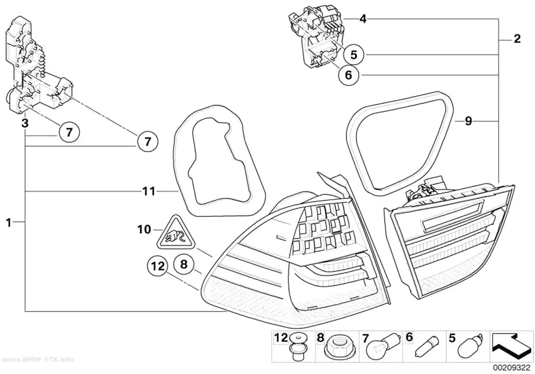 Šema: Zadnje svetlo