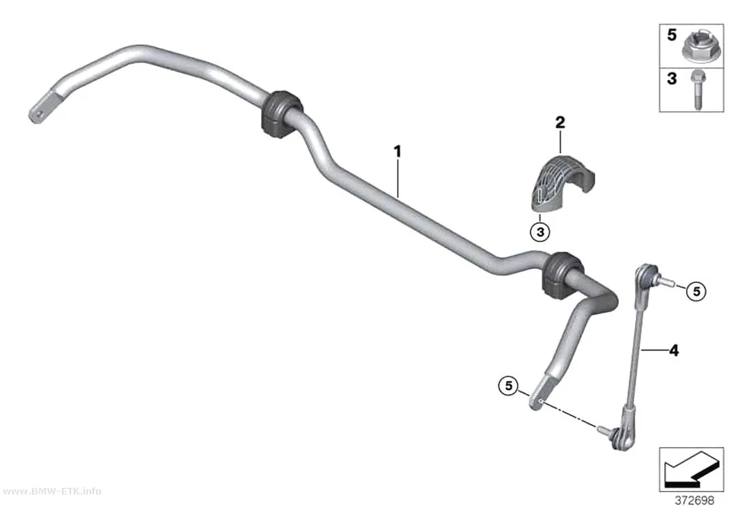 Šema: Stabilizator, prednji