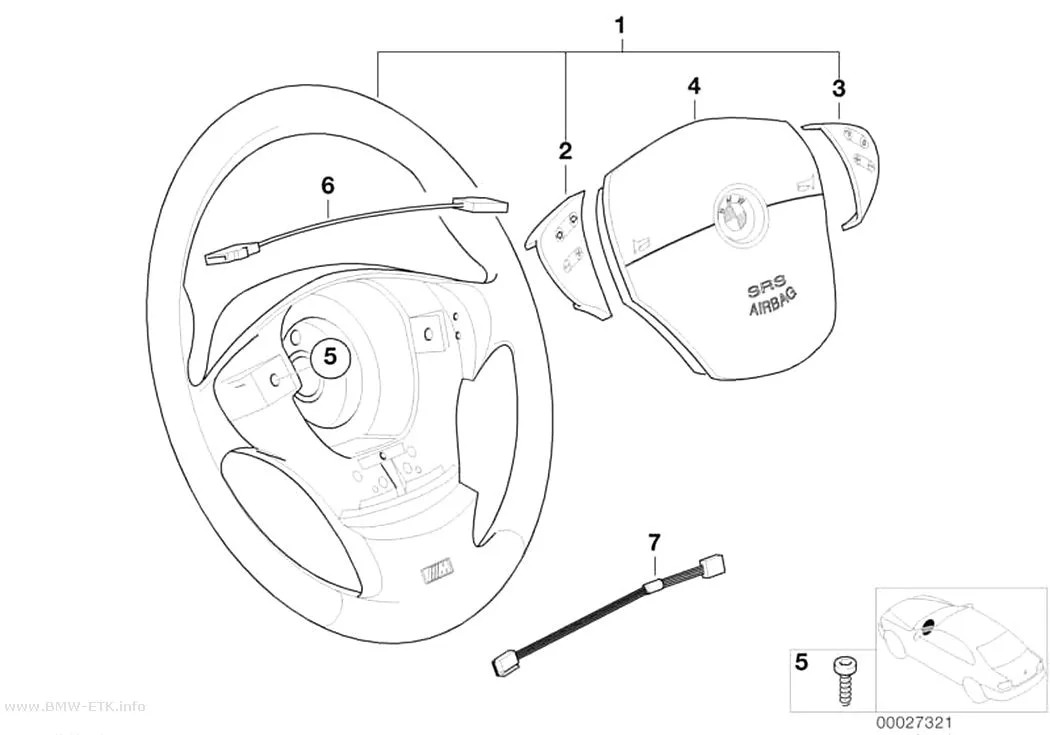 Šema: M sportski volan, Smart airbag, multifunkcionalni
