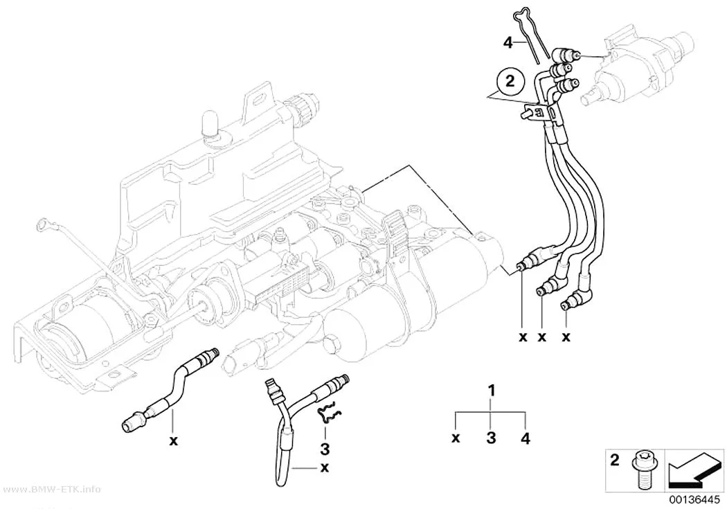 Šema: Hidraulične cevi GS6S37BZ (SMG)