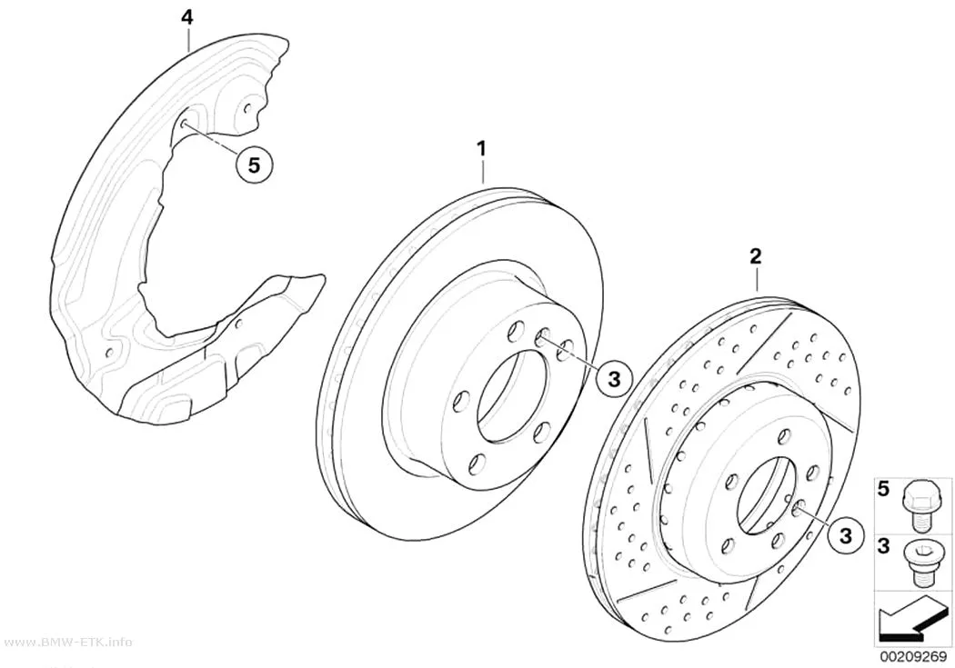 Šema: Prednja kočnica / kočioni disk