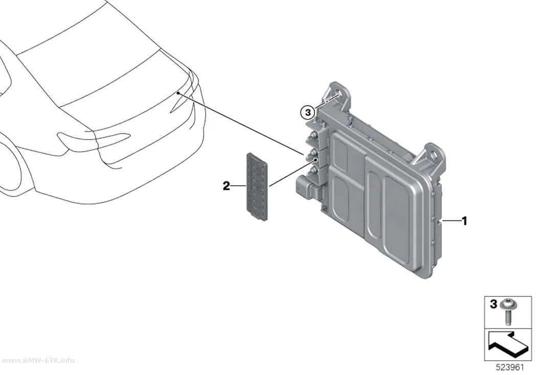 Šema: Upravljačka jedinica Power Control Unit PCU