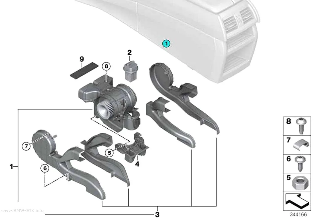 Šema: Zadnji ventilator