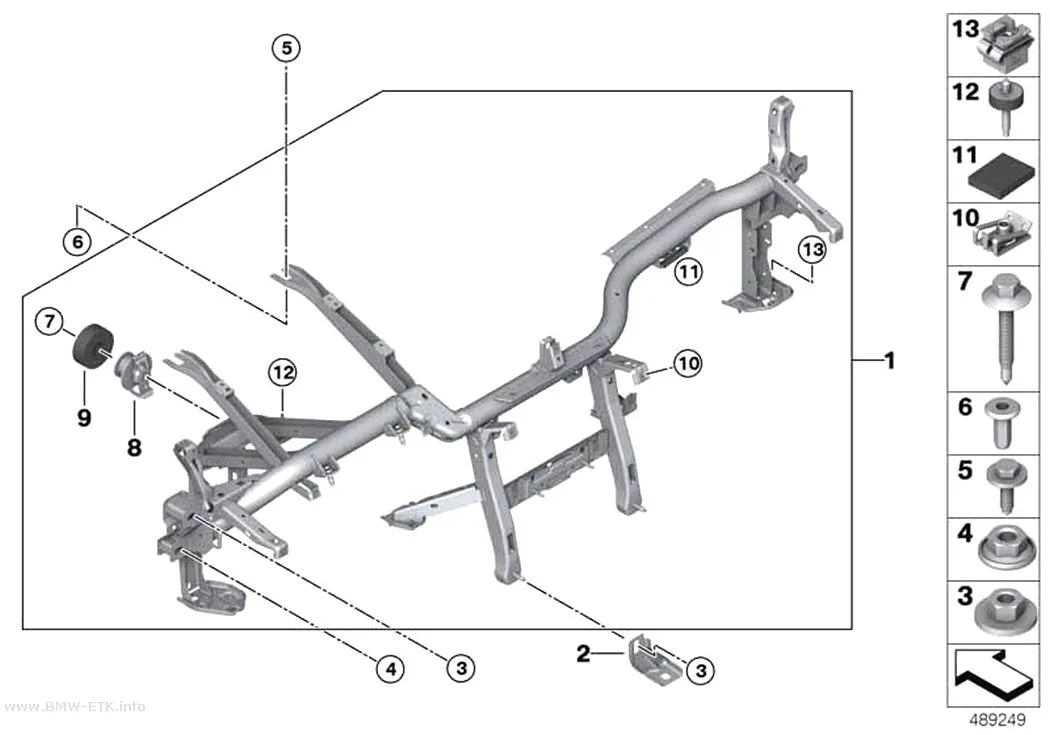 Šema: Nosač instrument table