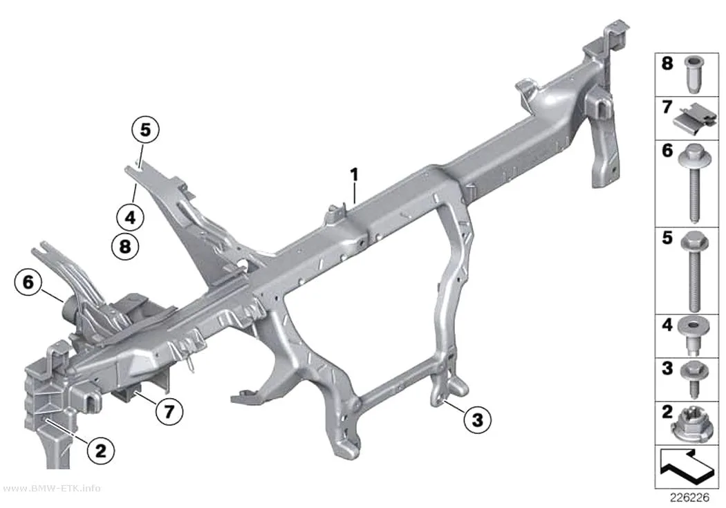 Šema: Nosač instrument table