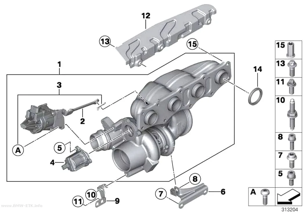 Šema: Izduvni turbopunjač